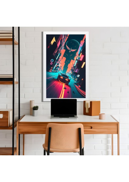 Space, Uzay, Yapay Zeka Mdf Plastik Çerçeveli Dekoratif Tablo 160 modelleri