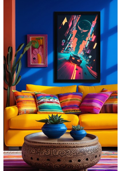 Space, Uzay, Yapay Zeka Mdf Plastik Çerçeveli Dekoratif Tablo 160 fırsatları