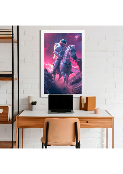 Space, Uzay, Yapay Zeka Mdf Plastik Çerçeveli Dekoratif Tablo 142
