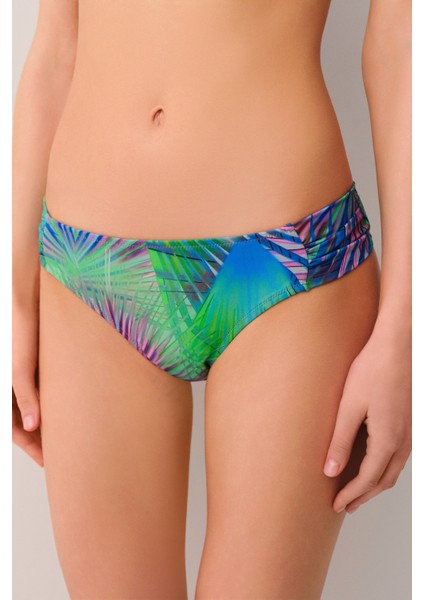 Palm Yanı Pileli Bikini Alt