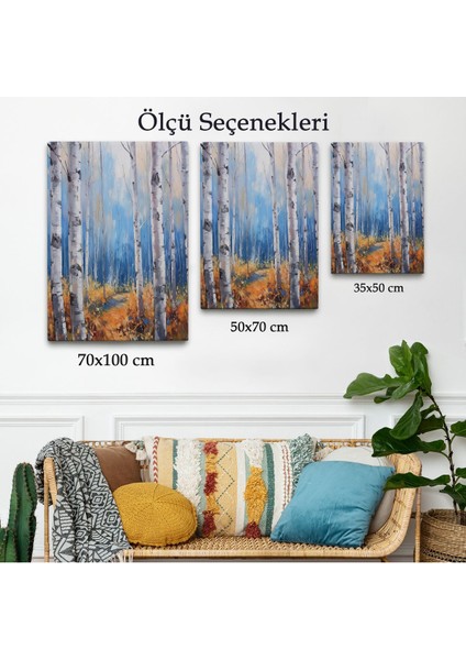 Çerçeveli Ormandaki Kavak Ağaçları TABLO-7586