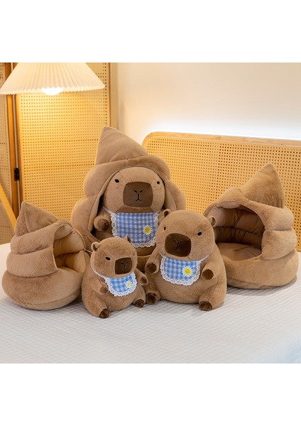 Sevimli Önlük Capybara Bebek Peluş Oyuncak Yastık Bebek Tatil Hediyesi (Yurt Dışından)