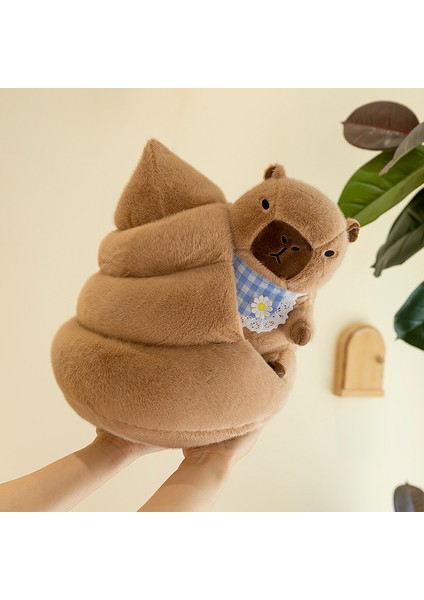Sevimli Önlük Capybara Bebek Peluş Oyuncak Yastık Bebek Tatil Hediyesi (Yurt Dışından)