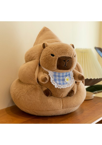 Sevimli Önlük Capybara Bebek Peluş Oyuncak Yastık Bebek Tatil Hediyesi (Yurt Dışından)