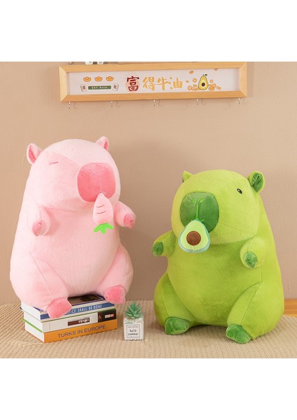 Havuç Avokado Capybara Bebek Peluş Oyuncaklar Bebek Yastık Tatil Hediyesi (Yurt Dışından)