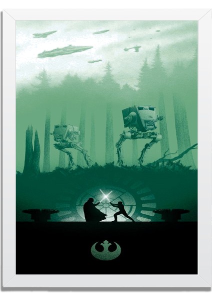 Dizi- Film Karakter ve Afişleri Mdf Plastik Çerçeveli Dekoratif Tablo 01