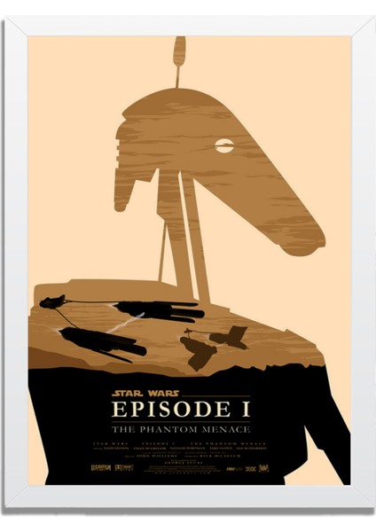 Dizi- Film Karakter ve Afişleri Mdf Plastik Çerçeveli Dekoratif Tablo 01