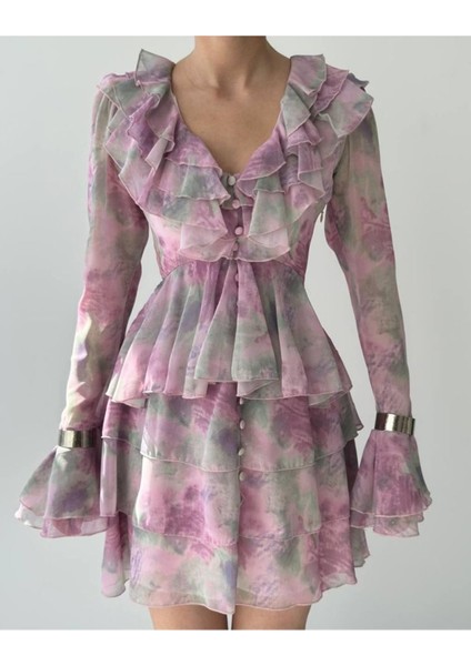 Butik Elose Fırfırlı Elbise