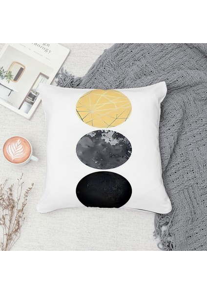 Çift Taraf Baskılı Gizli Di Özel Tasarım Süet Dokulu Kırlent Kılıfı Takımı 131