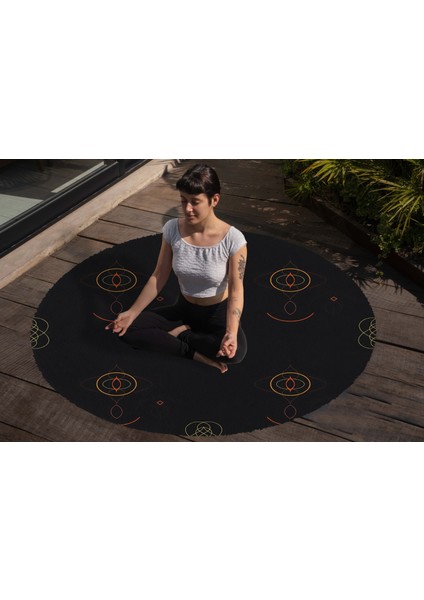 Yoga, Meditasyon,burçlar ve Mandala Temalı, Meditasyon Halısı 32