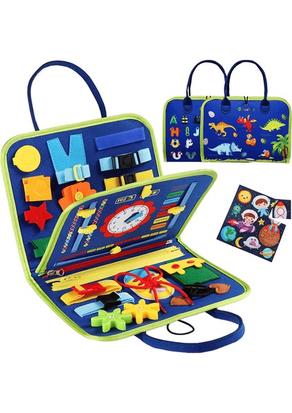 Montessori Oyuncakları Meşgul Tahtası Duyusal Aktivite Motor Becerileri Için Geliştirme Kurulu, Yeni Yürümeye Başlayan Çocuklar Için Öğrenme Kurulu Renk: Deniz Kızı (Yurt Dışından)