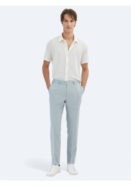 Ekru Desenli Regular Fit Casual Gömlek