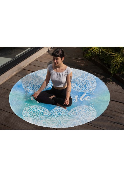 Yoga, Meditasyon,burçlar ve Mandala Temalı, Meditasyon Halısı 67