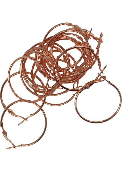 20PCS 30MM Yuvarlak Çember Döngü Küpe Yapma I Altın Altı (Yurt Dışından)