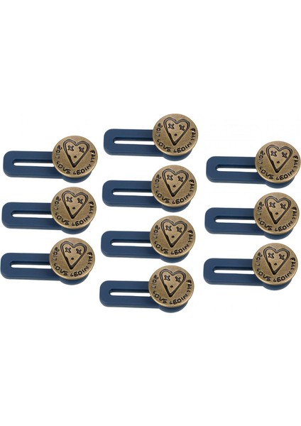 10 Jean Genişletici Düğ Bel Için Geri Çekilebilir Pantolon Genişletici Düğmesi (Yurt Dışından)