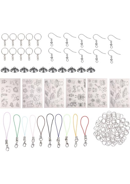 Isı Büzülme Tabakaları Set Sanat Kağıdı Süsler Için Sıralama Sayfaları Aracı 156 Parça (Yurt Dışından)