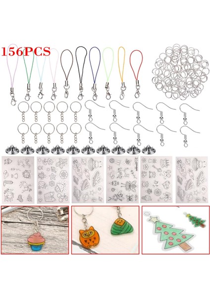 Isı Büzülme Tabakaları Set Sanat Kağıdı Süsler Için Sıralama Sayfaları Aracı 156 Parça (Yurt Dışından) modelleri