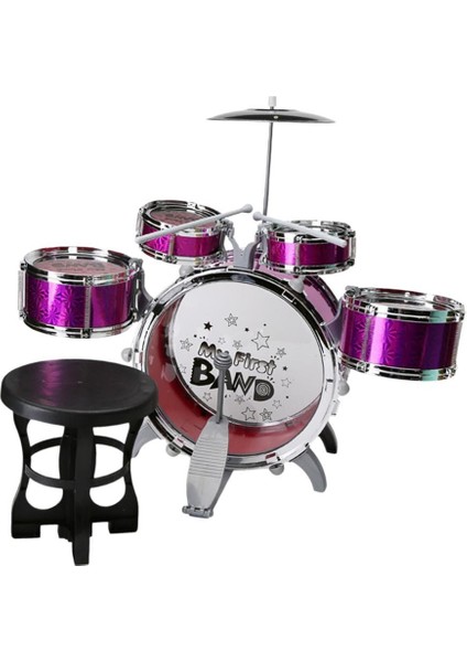 Çocuk Davul Anaokulu Için Bas Drum Kitleri Çocuk Günü Kı Violet (Yurt Dışından)