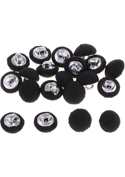 20 Adet Kapalı Düğme El Sanatları Bezemeler 10MM, Siyah (Yurt Dışından) fiyatları