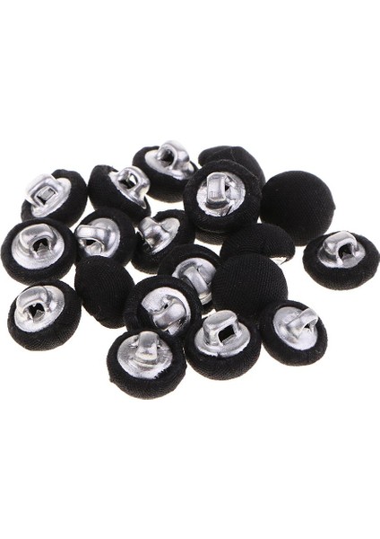 20 Adet Kapalı Düğme El Sanatları Bezemeler 10MM, Siyah (Yurt Dışından) modelleri