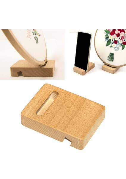 Nakış Çember Telefon Standı Çapraz Ş Masaüstü Aksesuarları Ahşıllı Telefon (Yurt Dışından) modelleri