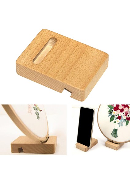 Nakış Çember Telefon Standı Çapraz Ş Masaüstü Aksesuarları Ahşıllı Telefon (Yurt Dışından) fırsatları