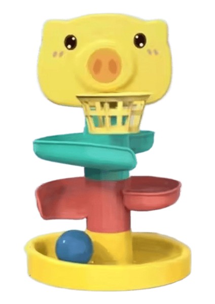 Yürümeye Başlayan Çocuk Için Top Damla Oyuncakları 1-3 Montessori Istifleme Kulesi Oyuncak Bebek Gelişim Oyunları Eğitici Öğrenme Etkinliği Doğum Günü Hediyesi Renk: 3 Katmanlı Domuz (Yurt Dışından)