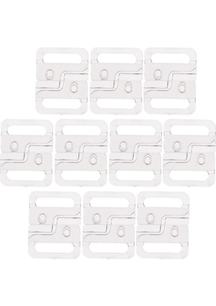 10 Çift Bikini Klipsleri Yapış Askı I Iç 14MM Şeffaf (Yurt Dışından) fiyatları