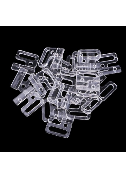 10 Çift Bikini Klipsleri Yapış Askı I Iç 14MM Şeffaf (Yurt Dışından) modelleri