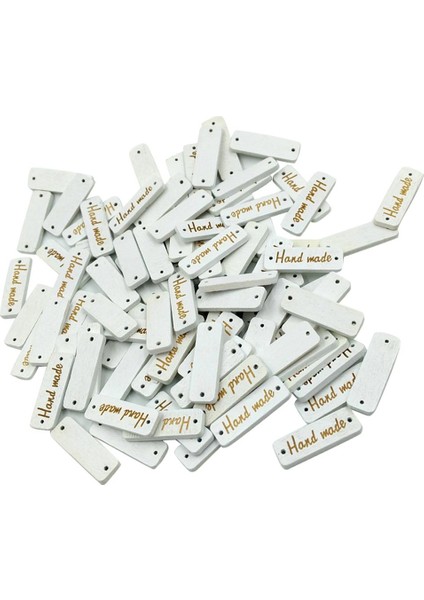 50 El Yapımı Ahşap Düğ Scrapbooking Için 30MM (Yurt Dışından)