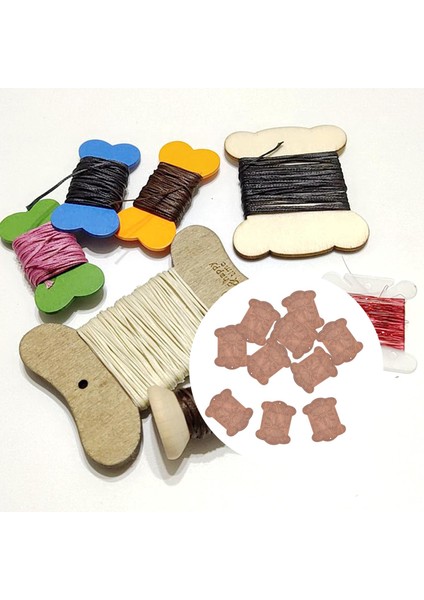 Ahşap Iplik Kart Nakış Ipliği Bobin Ipi Depolama Tutucu Sarma Buğday 10 Adet (Yurt Dışından) fırsatları