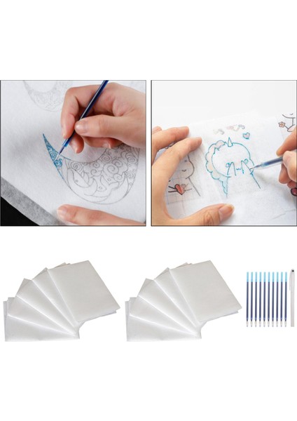 10X Çapraz Dikiş Su Çözünür Nakış Dengeleyicisi Izleme Kağıdı Pens 10 Pcs Transfer Kalemi (Yurt Dışından) fırsatları