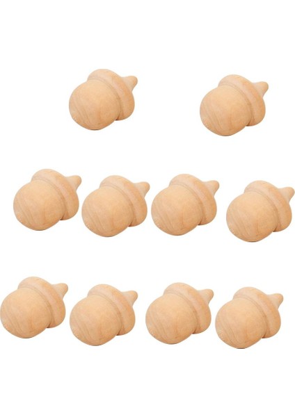 10 Ahşşe Palamudu Dıy I El Sanatları Peg Bebekler Bitmemiş 05 Meşe Palamudu (Yurt Dışından)