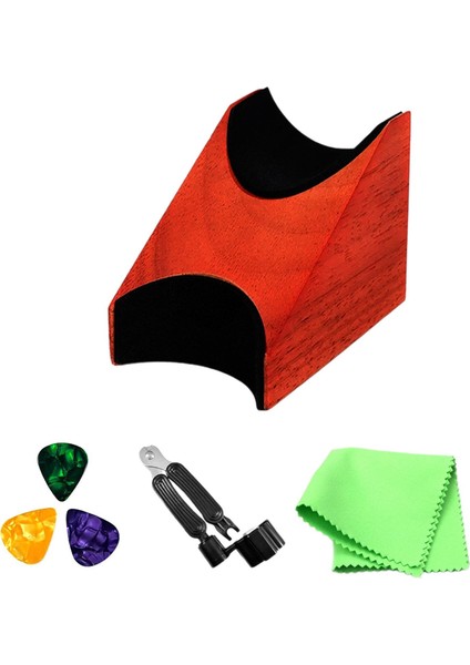 Gitar Destek Standı Tel Çalgı Boyun Beşiği Keman Akustik 6 Parça Set (Yurt Dışından)