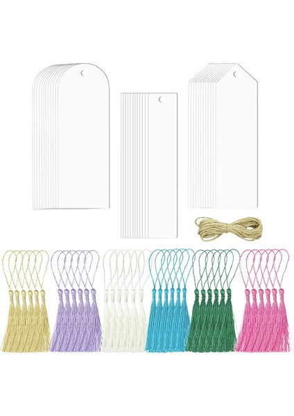 36PCS Boş Akrilik Yer Işareti Anahtar Yüzükler, Giyim, Telefon Dekorasyonu Için Set (Yurt Dışından) fiyatları