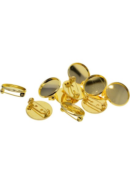 20MM Korsaj Broş Düğme I Boş 10 Altın (Yurt Dışından) fiyatları