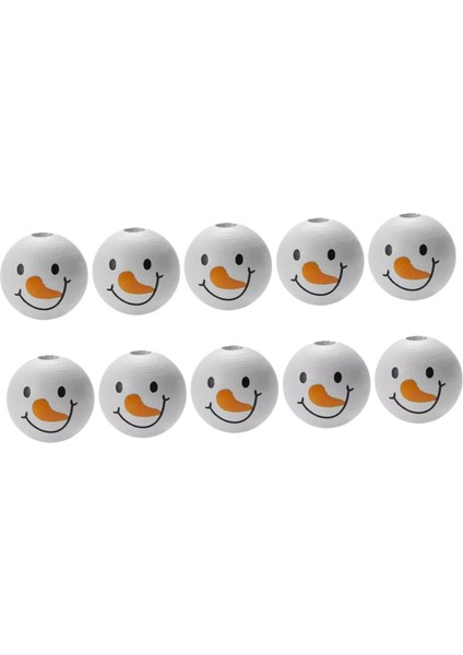 10 Noel I Ahşap Top Noel Süsleri (Yurt Dışından) modelleri