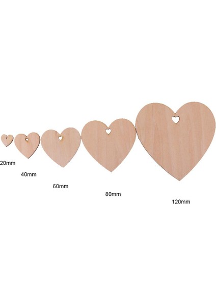 100 Bitmemiş Boyasız Ahşap Dıy Düğün Asılı 50 60MM (Yurt Dışından) fırsatları