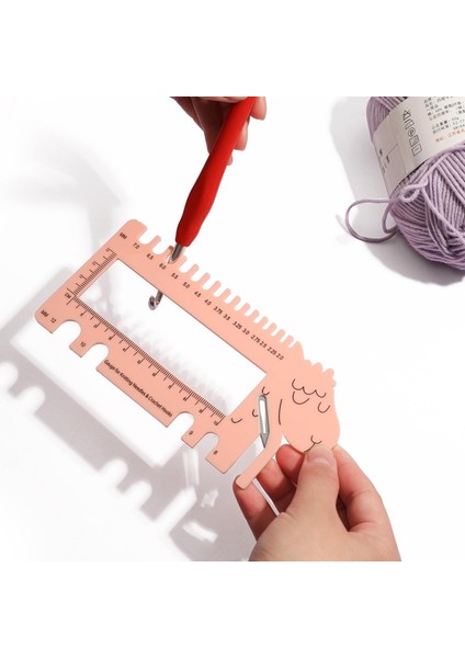 Örgü Tığ Cetvel 2.0mm-12.0mm Boyut Marker Craft (Yurt Dışından) modelleri