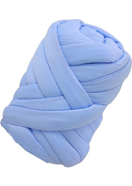 Tıknaz Iplik Yıkanabilir Kol Örgü Ipliği Tığ Halı Için Dayanıklı Hacimli Iplik Açık Mavi (Yurt Dışından)