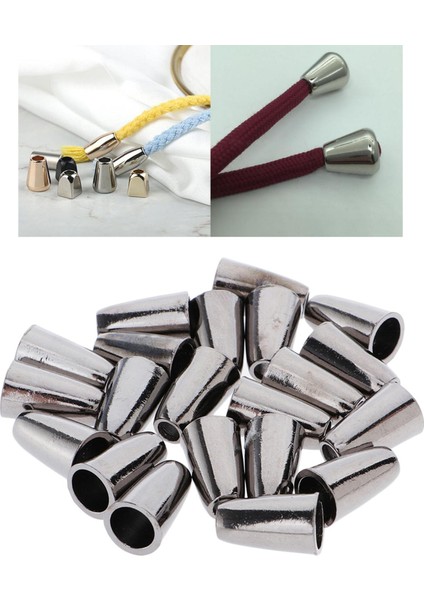 20X Metal Uç Durdurucu Uçları Kilitler Klipleri Raptiye Gri (Yurt Dışından) fırsatları