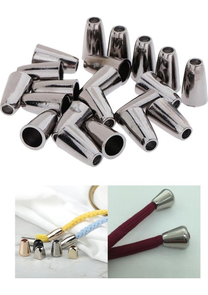 20X Metal Uç Durdurucu Uçları Kilitler Klipleri Raptiye Gri (Yurt Dışından) indirimleri