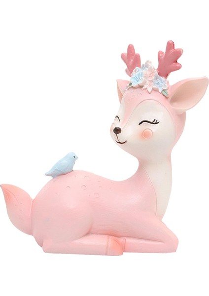 1 Reçine Geyik Heykeli Reçine Kek Topper Parti Dekorasyonu (Yurt Dışından)