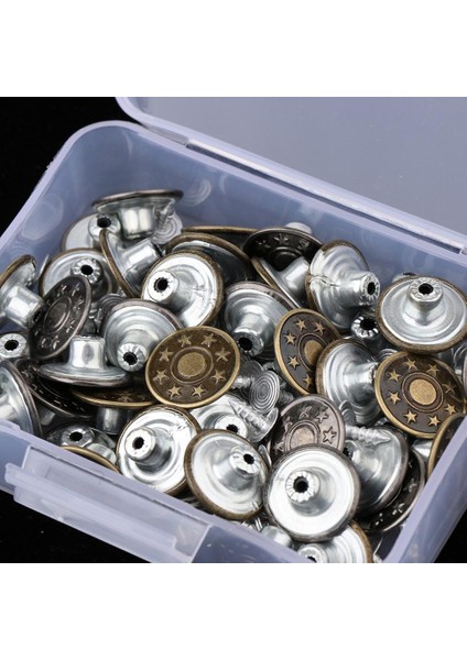 50 Takı Düğmesi, Kot Düğ Metal Düğme, Metal Düğ Olmadan (Yurt Dışından)