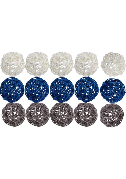 24/15 Kar Doğal Yuvarlak Hası Toplar Dekoratif El Sanatları Düğün Gri 15 (Yurt Dışından)