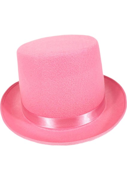 Üst Şapka Düz Üst Korkak Sihirbaz Şapkası Sahne Performansı Için Gece Kulübü Festivali Pembe (Yurt Dışından) indirimleri