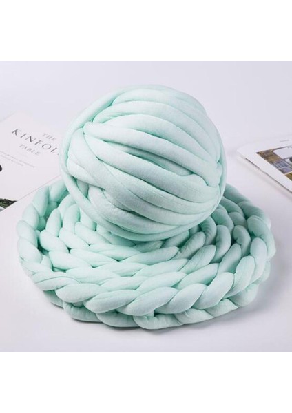 0.5kg Kadife Tıknaz Iplik Kol Örgü Skarf Kazakları Yumuşak El Örgü Yastık Açık Yeşil (Yurt Dışından) fiyatları