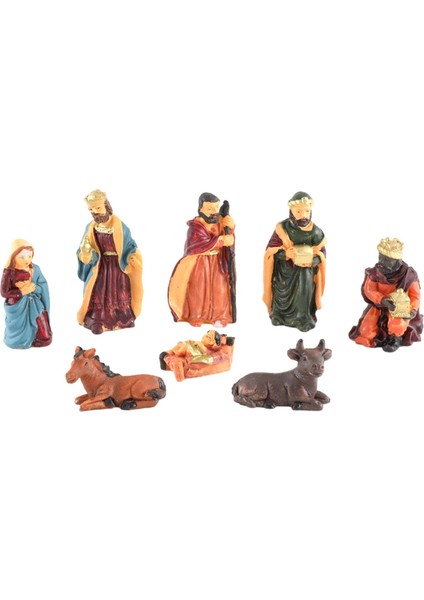 8 Parça Noel Doğum Sahnesi Heykelcik Seti Güzel Dekoratif Süsleme (Yurt Dışından) fiyatları