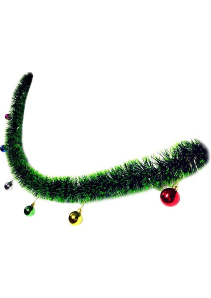 Çelenk Noel Garland W/ Bowknots Meyveler Noel Dekoru 01 (Yurt Dışından)