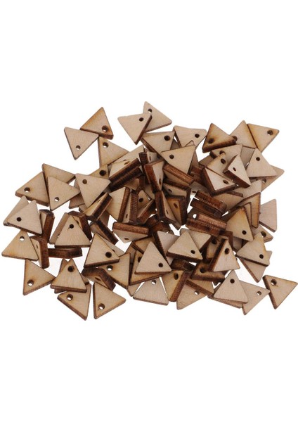 Üçgen Şekli Bitmemiş Kesilmiş Ahşap Asılı Hediye Etiketleri W/ 100 10MM (Yurt Dışından) fiyatları